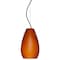 Besa Lighting Pera 9 Cord Pendant, Amber Matte, Bronze Finish, 1x9W LED 1KX-412680-LED-BR - alternate 1